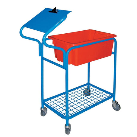 Troden Workshop Equipment Durolla Single Tub Order Picking Trolley with Optional Clipboard Unit