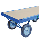 Troden Workshop Equipment DurollaTimber Deck Wagon Platform Truck, 700kg Capacity