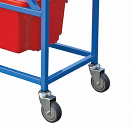 Troden Workshop Equipment Durolla Twin-Tub Off-Set Order Picking Trolley with Clipboard