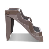 i.Pet 3 Step Portable Folding Non Slip Ladder - Brown - Ramp Champ - Ramp Champ