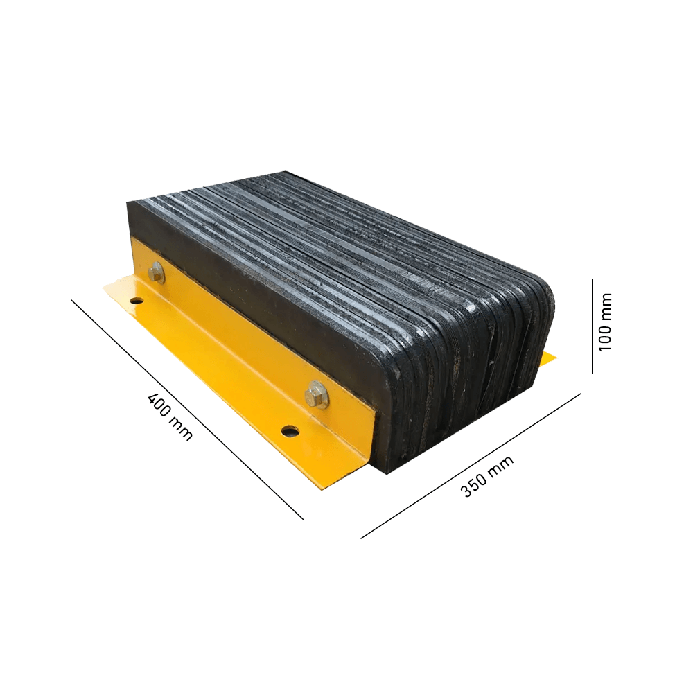 Heeve Loading Dock & Warehouse Heeve Laminated Rubber Dock Bumper With Steel Angle