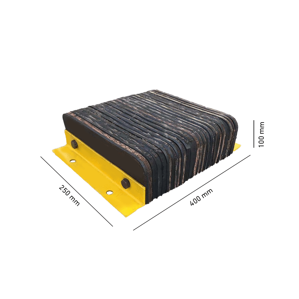 Heeve Loading Dock & Warehouse Heeve Laminated Rubber Dock Bumper With Steel Angle