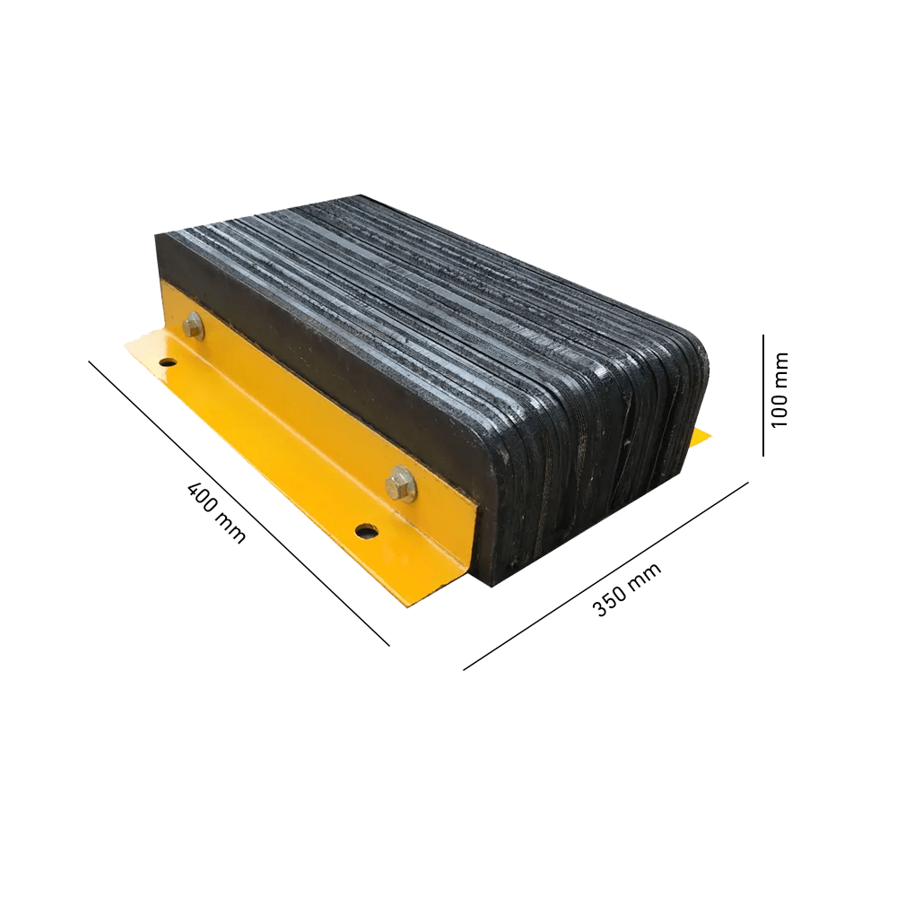 Heeve Loading Dock & Warehouse Heeve Laminated Rubber Dock Bumper With Steel Angle