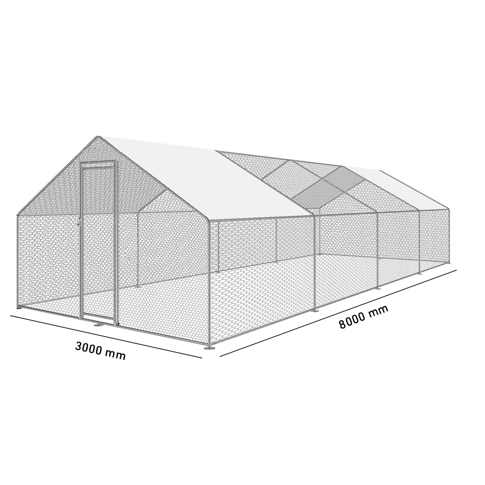 Heeve Livestock Accessories 8m Heeve 32mm Galvanised Steel Chicken Coop