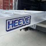 Heeve Heavy Duty Heeve 3m x 1-Tonne Alum. Curved Folding Heavy-Duty Lawn Mower Ramps