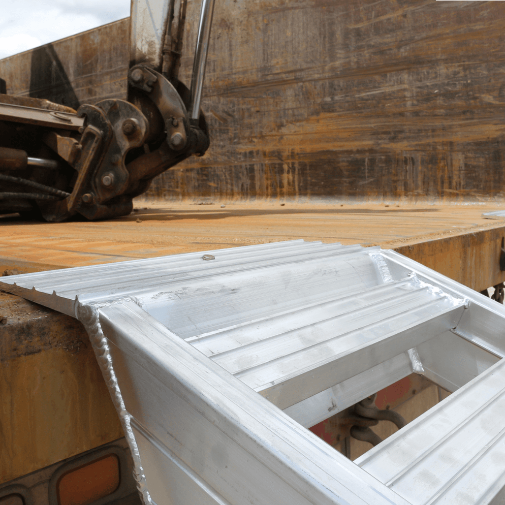 Heeve 5-Tonne 3.5m x 560mm Aluminium Loading Ramps For Rubber Tracks ...