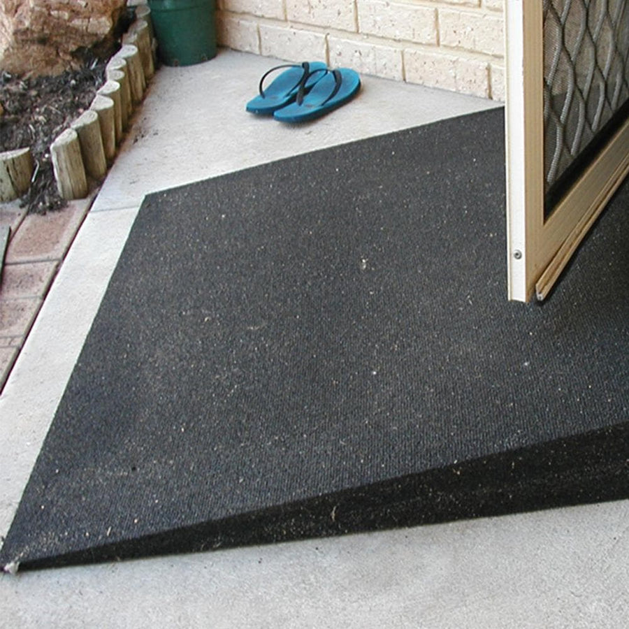 Heeve Recycled Rubber Wheelchair Threshold Door Ramp 1:10 Gradient ...
