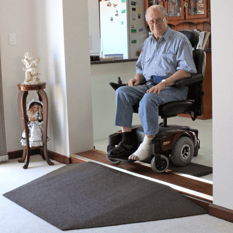 Heeve Mobility Ramps Heeve Recycled Rubber Wheelchair Threshold Door Ramp 1:8 Gradient