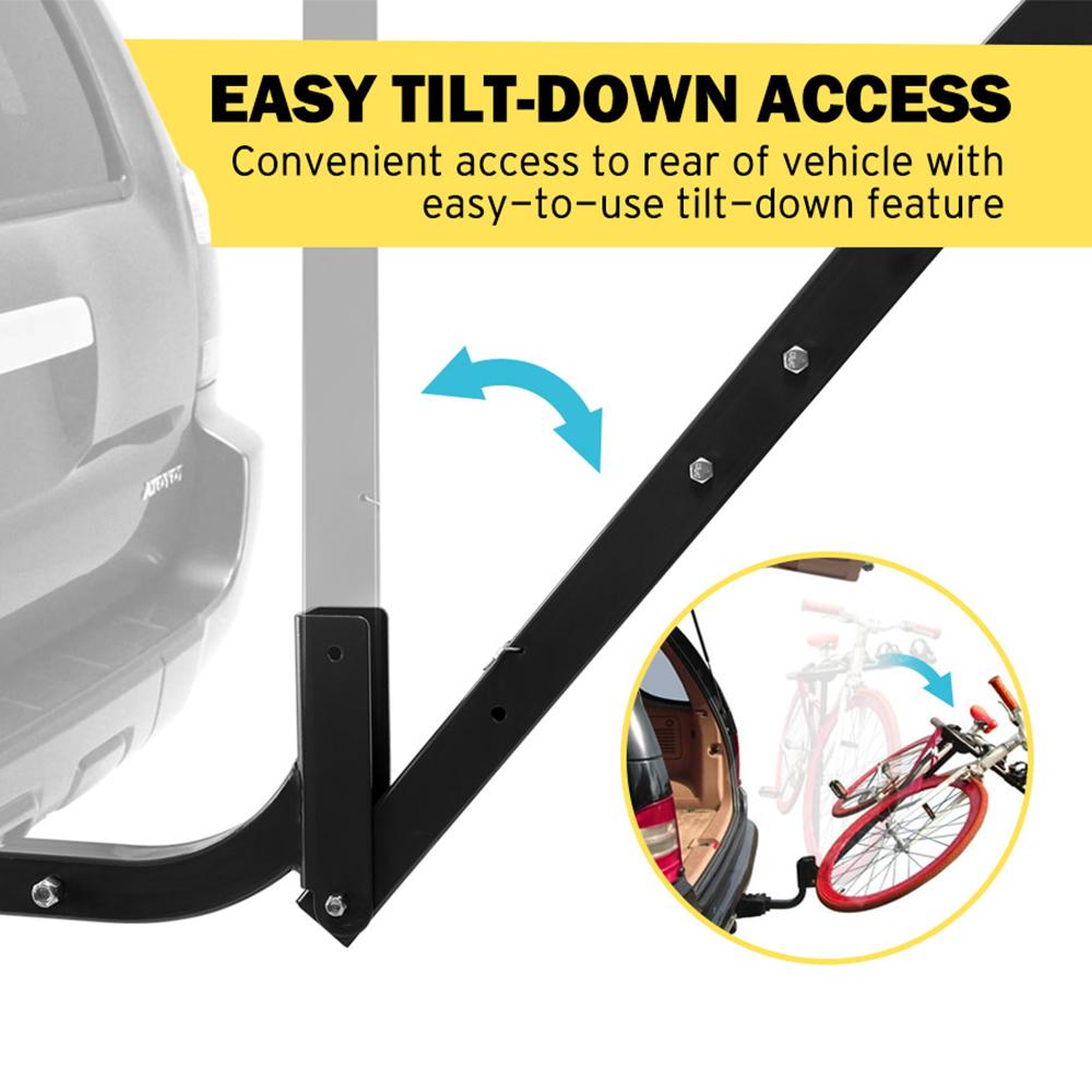 Hitch Mounted Bicycle Frame Lock Bike Rack Carrier - Ramp Champ - Ramp Champ