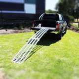 Heeve Heavy Duty Heeve 3m x 500kg Aluminium Curved Folding Heavy-Duty Motorcycle Ramp