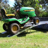 Heeve 2.3m x 900kg Aluminium Curved Folding Lawn Mower Ramps - Heeve - Ramp Champ