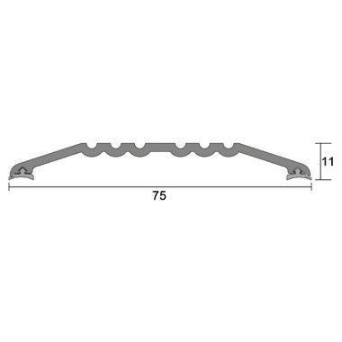 Kilargo Kilargo 75mm Heavy-Duty AluminiumThreshold Plate