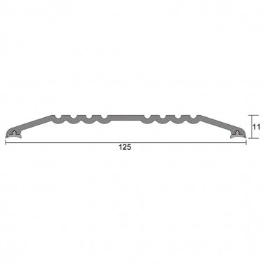 Kilargo Kilargo 125mm Heavy-Duty AluminiumThreshold Plate