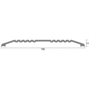 Kilargo Kilargo 150mm Heavy-Duty AluminiumThreshold Plate