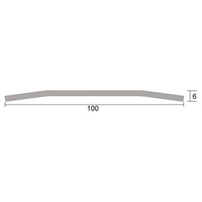 Kilargo Kilargo 100mm Heavy-Duty Stainless Steel Threshold Plate 6mm High