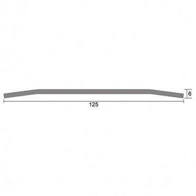 Kilargo 125mm Heavy-Duty Stainless Steel Threshold Plate 6mm High ...