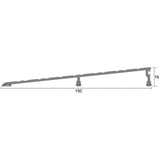 Kilargo Kilargo 150mm Heavy-Duty Aluminium Threshold Plate 19mm High