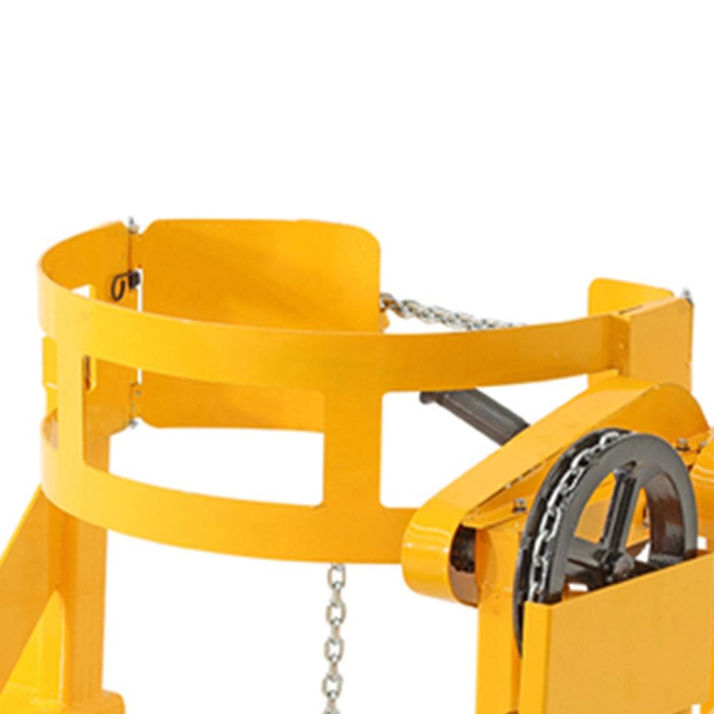 Troden Workshop Equipment Liftex Forklift Drum Rotator for Steel Drums - 500kg Capacity