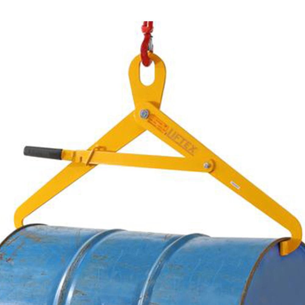 Troden Workshop Equipment Liftex Forklift Steel Drum Tongs - 500kg Capacity