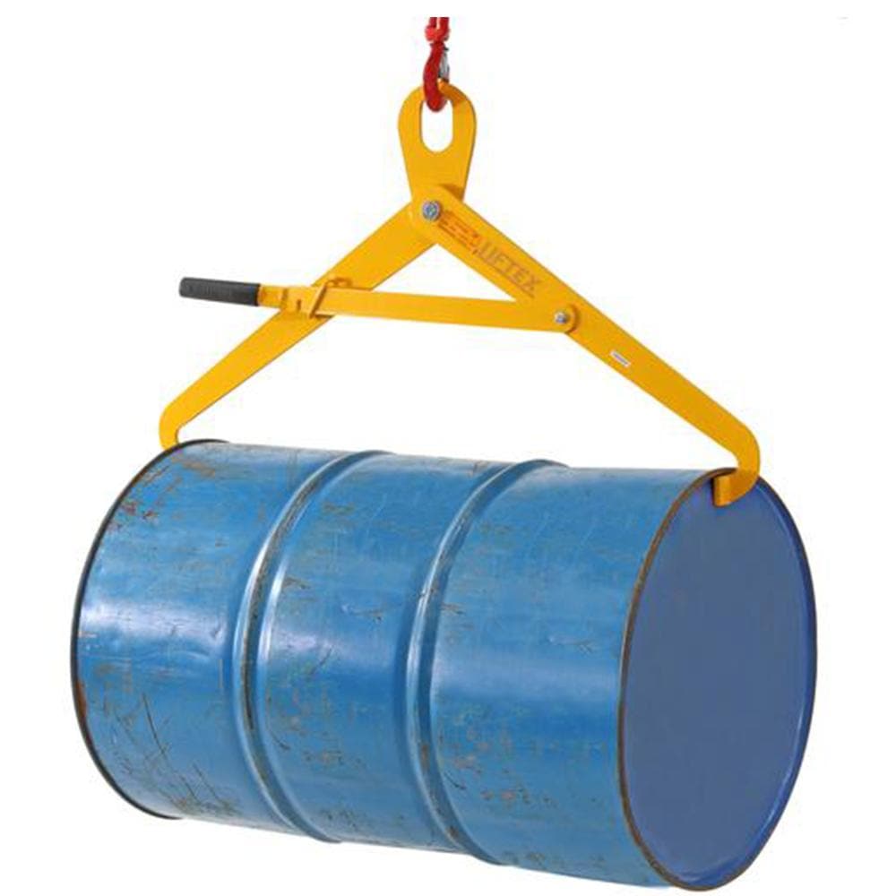 Troden Workshop Equipment Liftex Forklift Steel Drum Tongs - 500kg Capacity