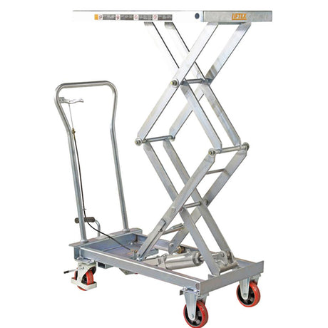 Troden Workshop Equipment Liftex Galvanised Scissor Lift Trolley, 150kg Capacity
