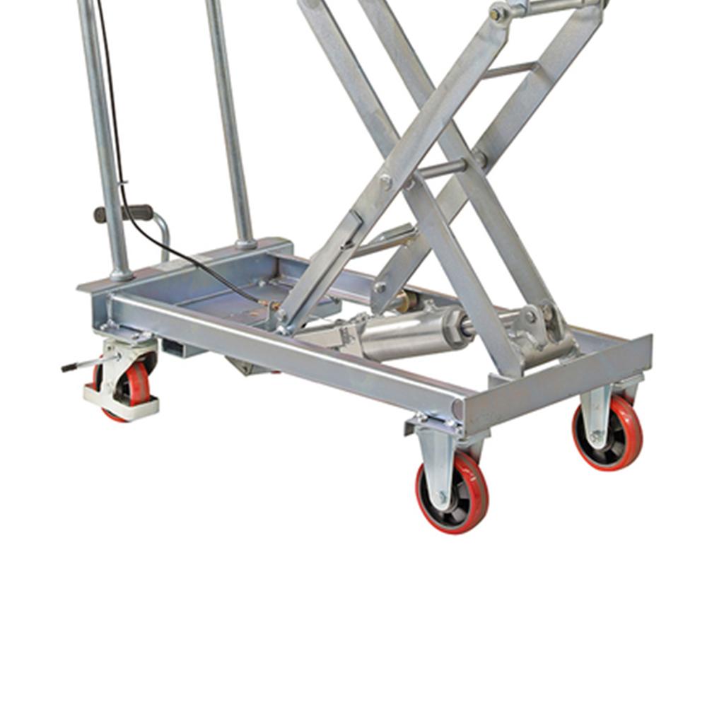 Troden Workshop Equipment Liftex Galvanised Scissor Lift Trolley, 150kg Capacity
