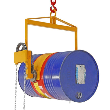 Troden Workshop Equipment Liftex Geared Drum Lifter for Plastic and Steel Drums - 380kg Capacity