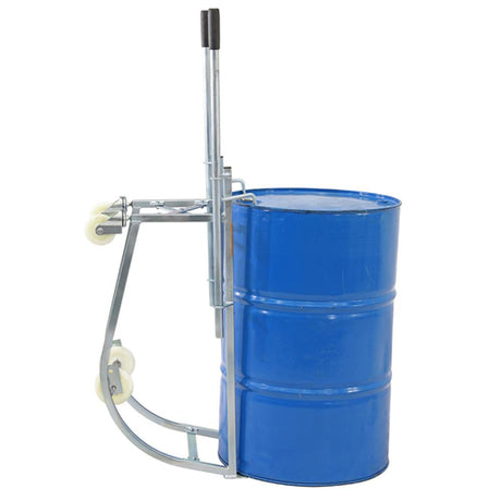 Troden Workshop Equipment Liftex Heavy-Duty Drum Cradle with Retractable Handle - 300kg Capacity