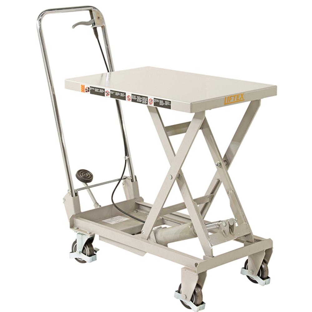 Troden Workshop Equipment Liftex Lightweight Aluminium Scissor Lift Trolley, 100kg Capacity