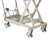 Troden Workshop Equipment Liftex Lightweight Aluminium Scissor Lift Trolley, 100kg Capacity