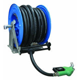 Meclube Steel Rewind Hose Reel & Nozzle Fitted with 1" 10-Metre Hose - Equipco - Ramp Champ
