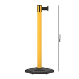 Barrier Group Traffic Control & Parking Equipment Black Barrier Group Highline UPVC Portable Single Belt Post