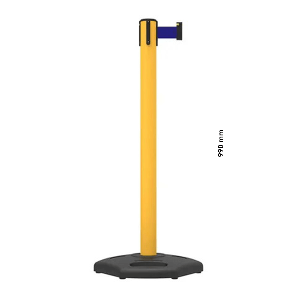 Barrier Group Traffic Control & Parking Equipment Blue Barrier Group Highline UPVC Portable Single Belt Post