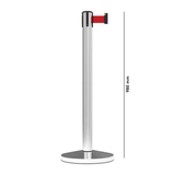 Barrier Group Traffic Control & Parking Equipment Red Barrier Group Midline Economy Portable Single Belt Post