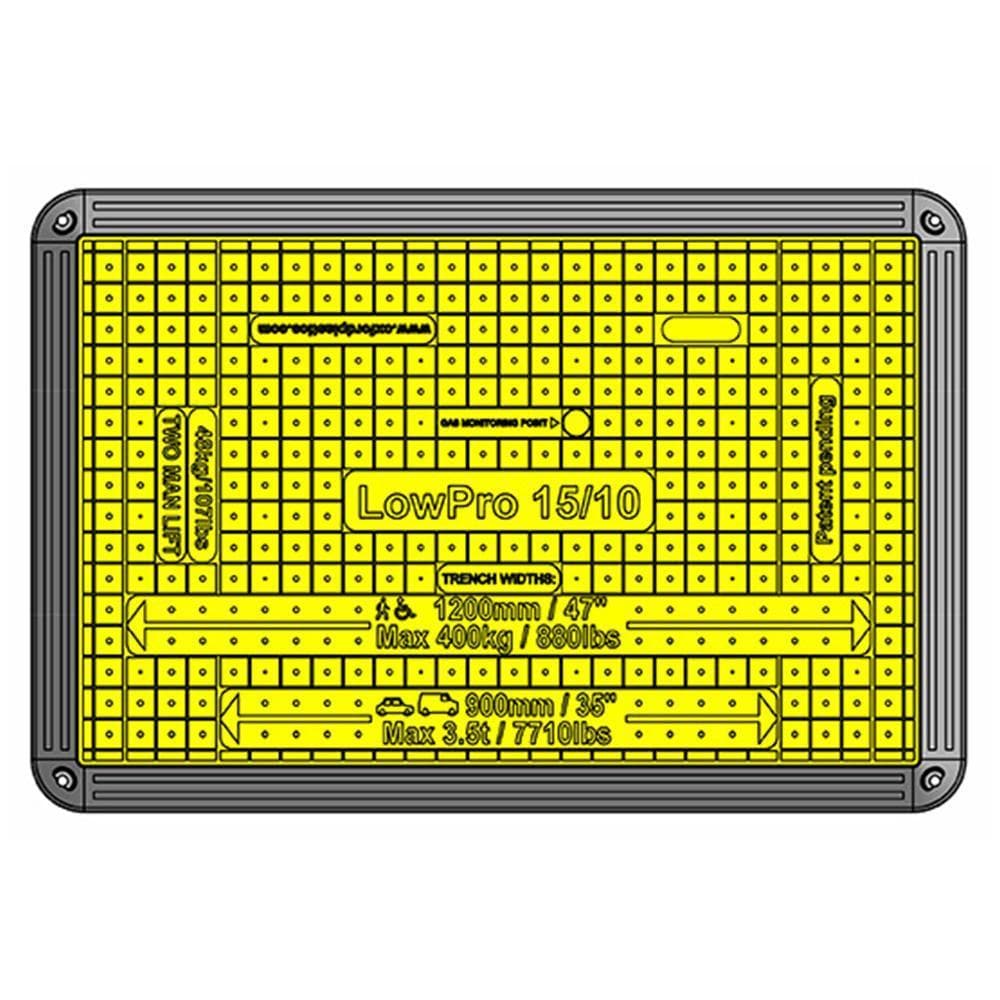 Oxford Plastics LowPro 15/10 Lightweight Plastic Trench Cover - Oxford Plastics - Ramp Champ