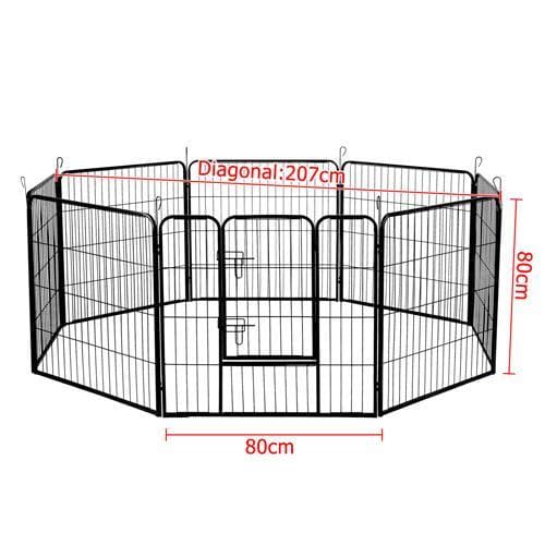 i.Pet Pet Play Pen 80cm - Black - Ramp Champ - Ramp Champ