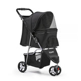 Ramp Champ Pet Products i.Pet 3-Wheel Foldable Pet Stroller - Black