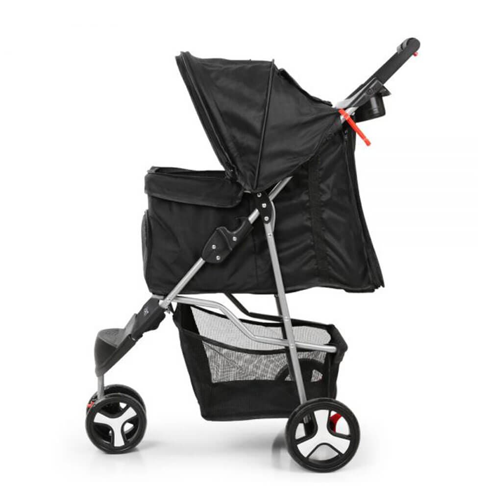 Ramp Champ Pet Products i.Pet 3-Wheel Foldable Pet Stroller - Black