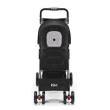 i.Pet 4-Wheel Foldable Pet Stroller - Black - Ramp Champ - Ramp Champ
