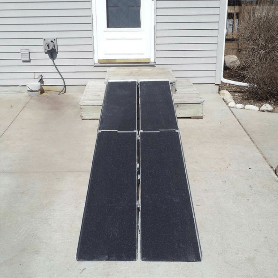 Full Width Rear Ramp PVI Rear Door Van Ramp for Wheelchairs - Multi-Fold Aluminium – Ramp Champ