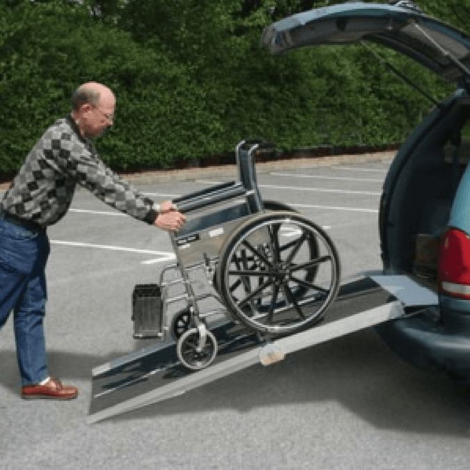 Van Rear Ramps PVI Rear Door Van Ramp for Wheelchairs - Multi-Fold Aluminium – Ramp Champ