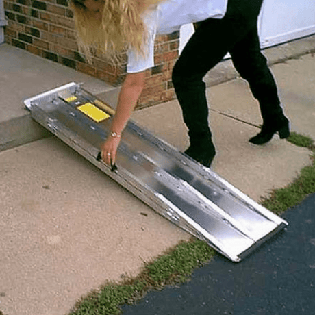 PVI Mobility Ramps PVI Aluminium Single Fold Threshold Ramp, 360kg Capacity