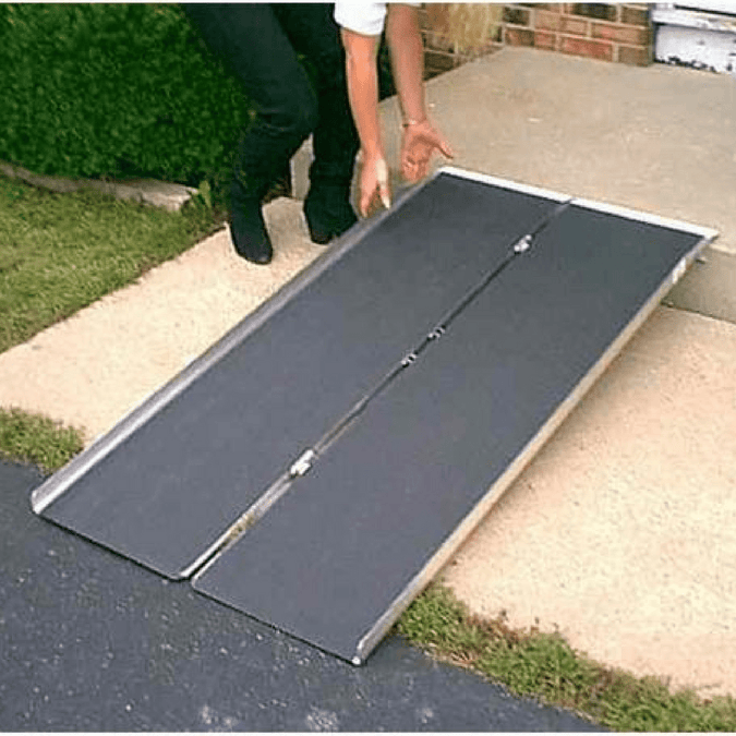 PVI Single Fold Threshold Ramp - Aluminium, 360kg Capacity – Ramp Champ