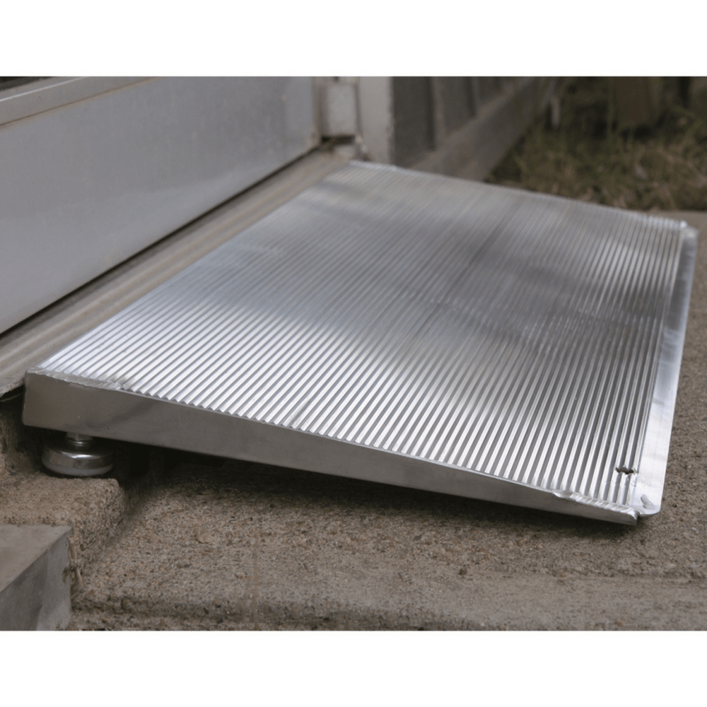 PVI Mobility Ramps PVI ELEV8 Aluminium Adjustable Solid Self-Supporting Threshold Ramp (Open Box)