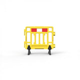 Barrier Group Traffic Control & Parking Equipment 1100 x 1000mm - Hi-vis Yellow with Reflective Panels Barrier Group Portable Plastic Fence Barrier