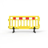 Barrier Group Traffic Control & Parking Equipment 2000 x 1000mm - Hi-vis Yellow with Reflective Panels Barrier Group Portable Plastic Fence Barrier