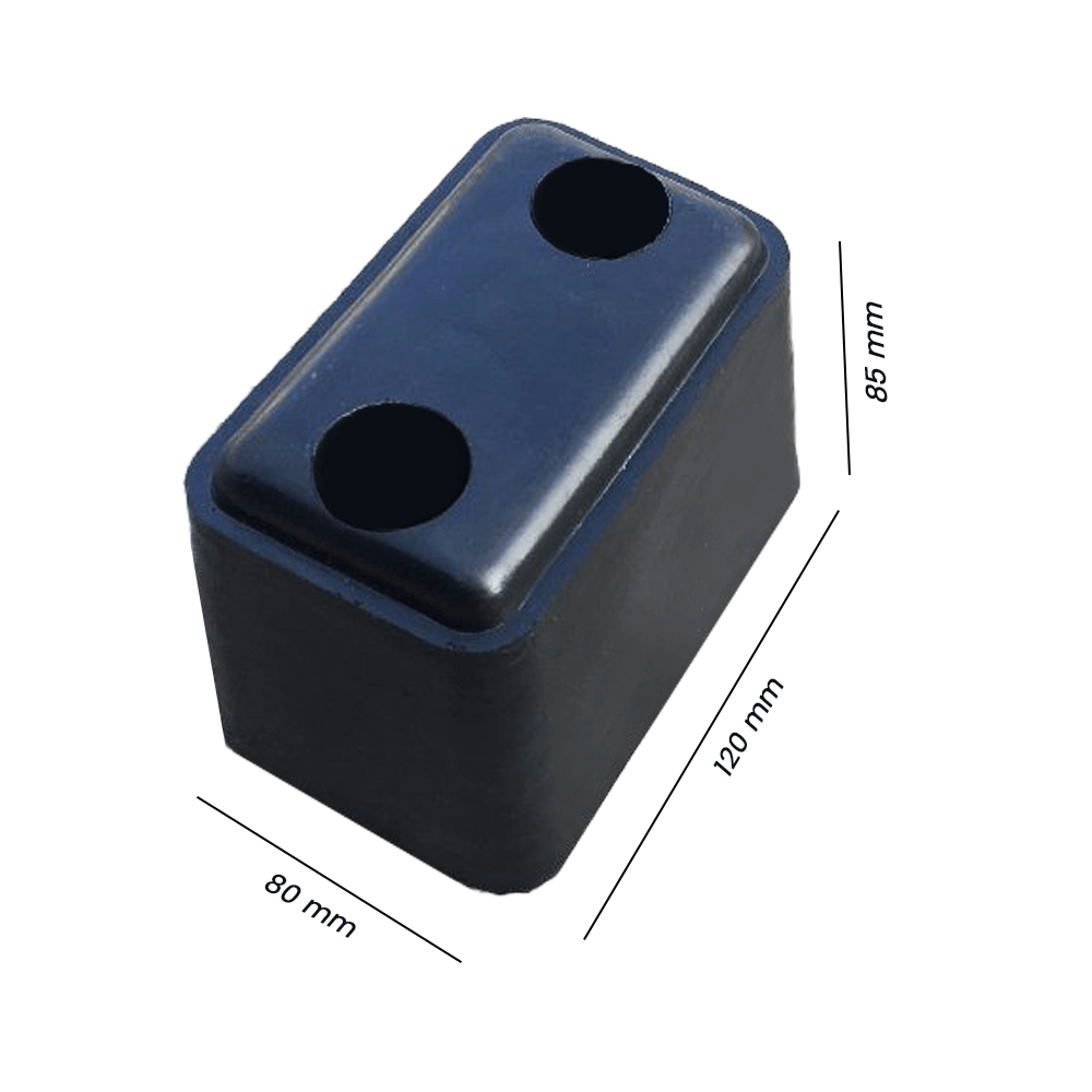 Heeve Traffic Control & Parking Equipment 120mm x 80mm x 85mm Heeve Anti-Collision Rubber Truck Bumper