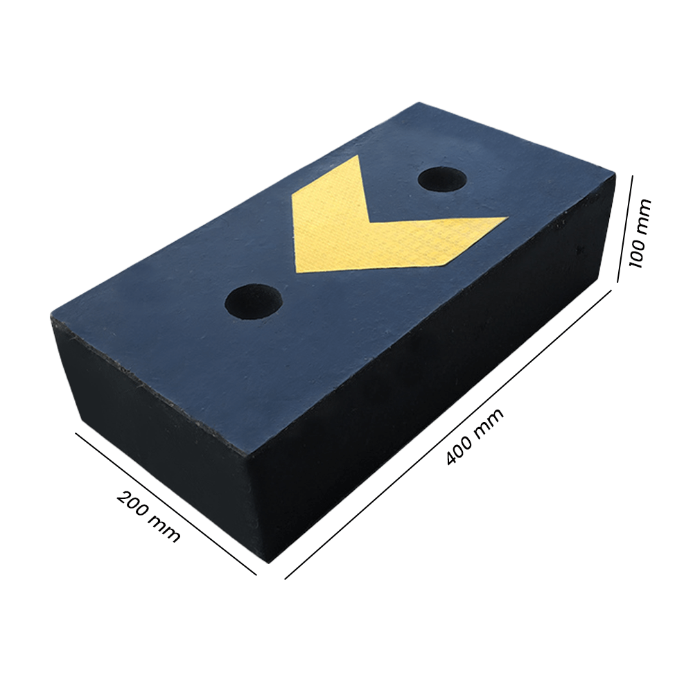 Heeve Loading Dock & Warehouse 40mm x 200mm x 100mm x 210mm Heeve Moulded Rubber Dock Leveler Bumper