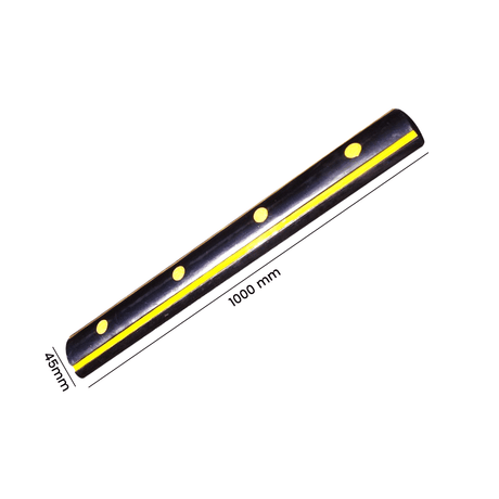 Heeve Loading Dock & Warehouse 130mm x 45mm Heeve Rubber Wall Bumper with Glass Bead