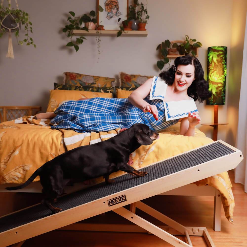 Heeve Pet Products Heeve 'Up-Ya-Get' Wooden Dog Ramp For Beds & Couches